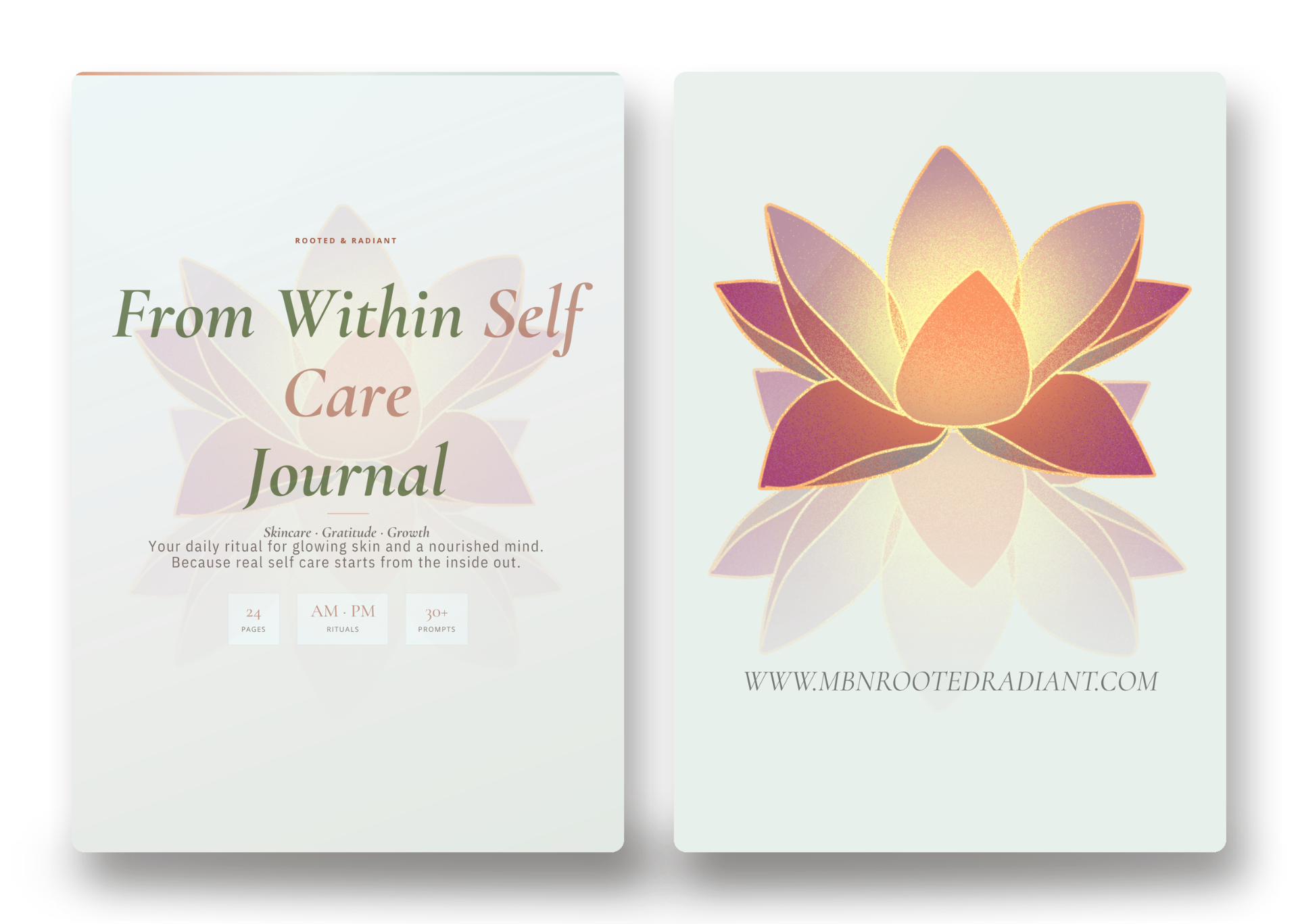 From Within Self Care Journal — hardcover